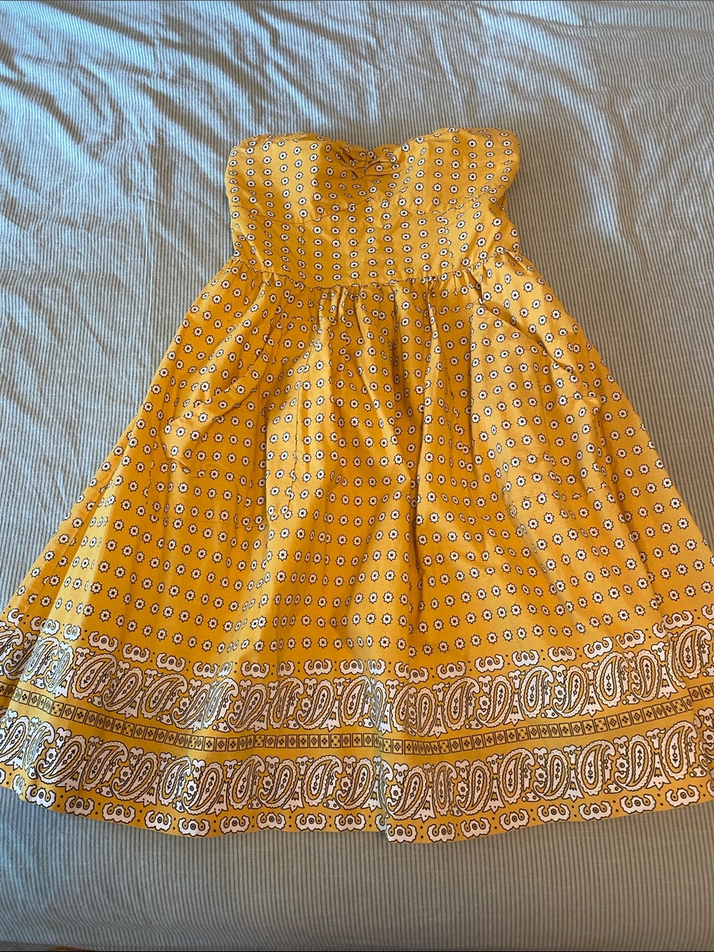 Anthropologie Girls From Savoy Strapless Dress Size 6